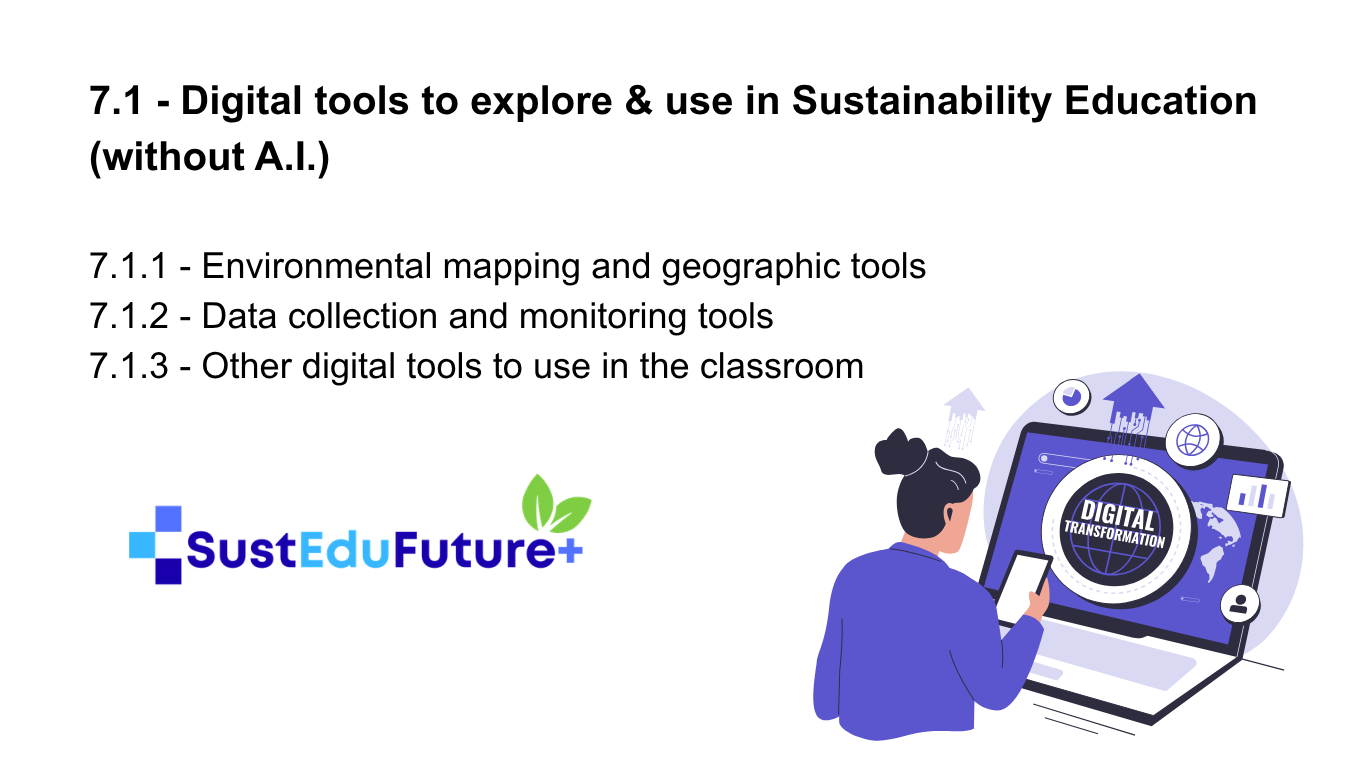 7.1 – Digital tools to explore & use in Sustainability Education (without A.I.)