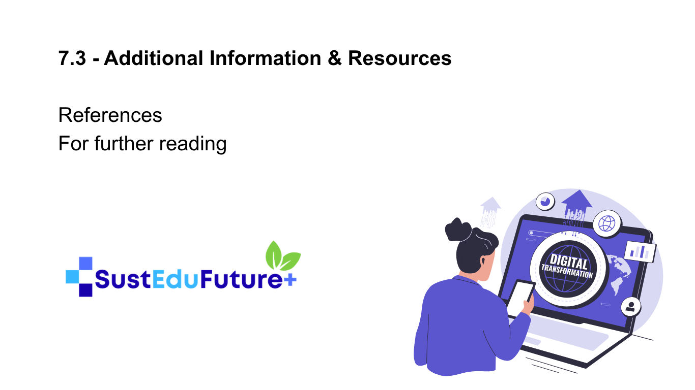 7.3 – Additional Information & Resources